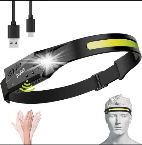 LINTERNA CINTILLO CON SENSOR CARGA USB